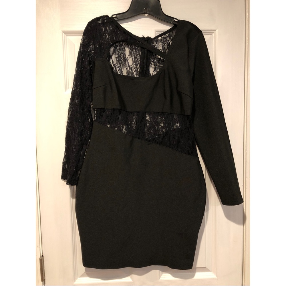Fashionnova About Last Night Black Lace Dress